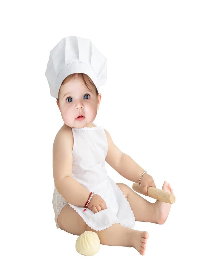 BXT Newborn Photography Prop Cute Baby Chef Hat Apron Costume Set Outfit Toddler Cosplay Costume for 6-12 Months Boys Girls - Image 1
